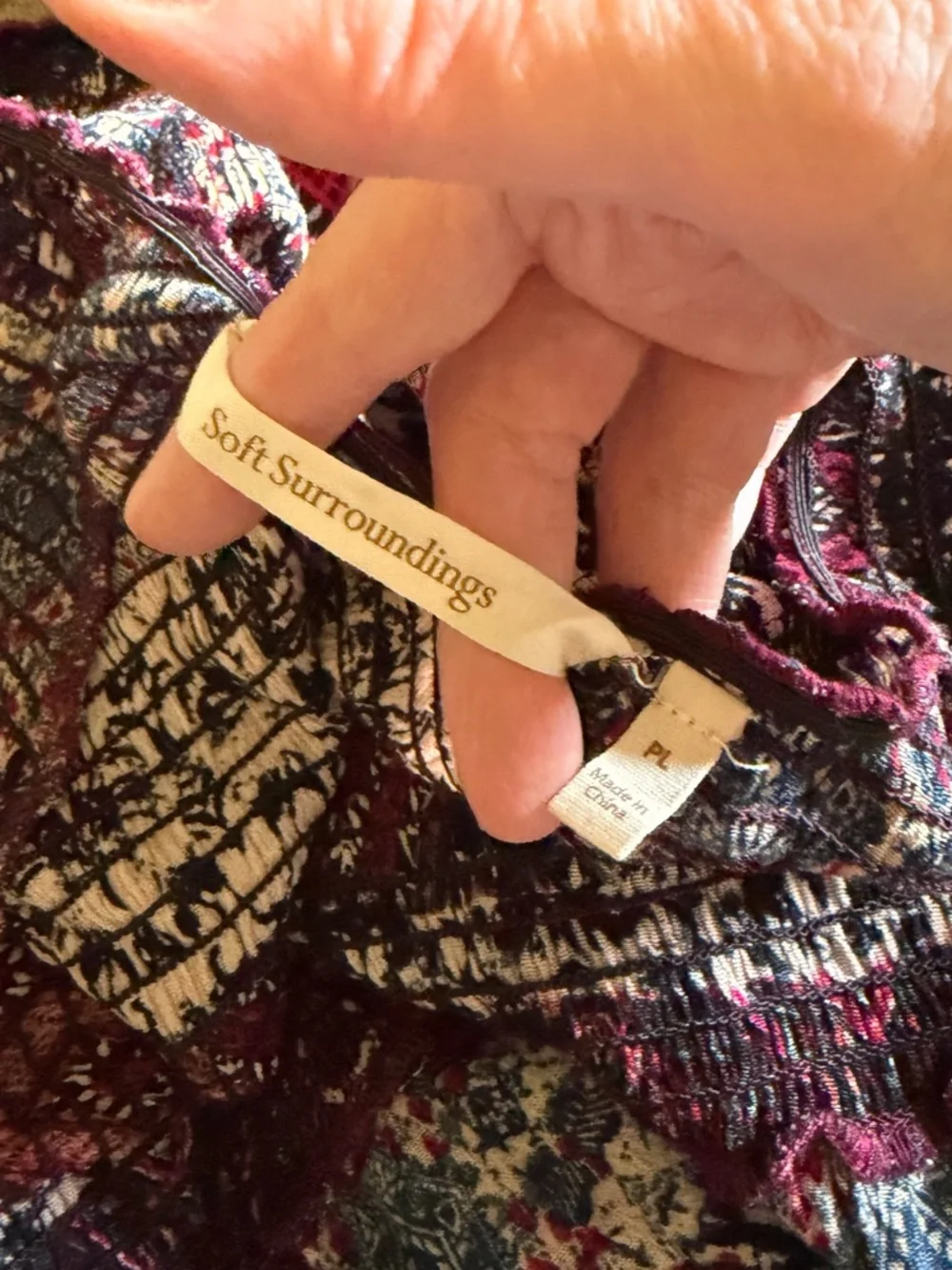 Boho Printed Red Maxi Dress with Short Sleeves - Picture 10 of 10